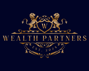 Lion Royalty Wealth logo design