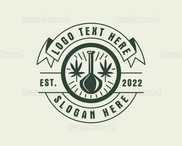 Hemp Leaf Hookah Logo