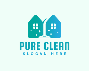 House Vacuum Clean Housekeeper logo design