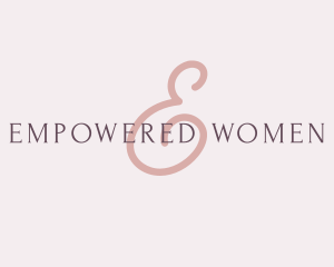 Feminine Elegant Brand logo design