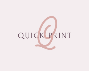 Feminine Elegant Brand logo design