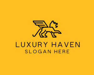 Mythical Luxury Griffin logo design
