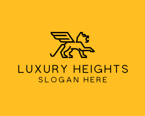 Mythical Luxury Griffin logo design