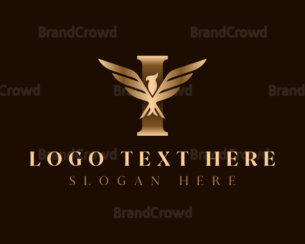 Luxury Eagle Letter I Logo