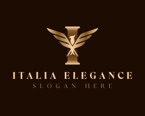 Luxury Eagle Letter I logo design