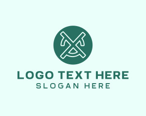 Pattern - Crypto Modern Letter X logo design