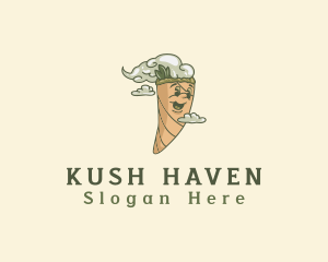 Kush - Dope Paper Weed logo design