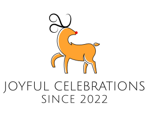 Festivity - Christmas Reindeer Animal logo design