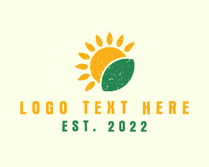 Solar - Sun Farm Agriculture logo design