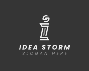 Modern Startup Letter I logo design