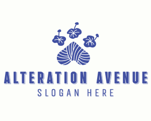 Paw Yarn Alteration logo design