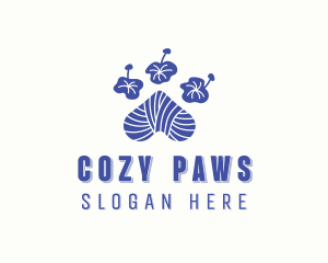 Paw Yarn Alteration logo design