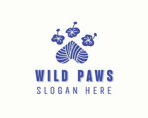 Paw Yarn Alteration logo design