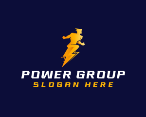 Human Lightning Power Logo