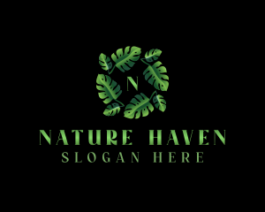 Eco Nature Leaf logo design