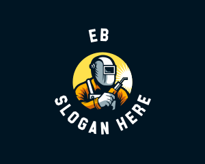 Industrial Man Welder Logo