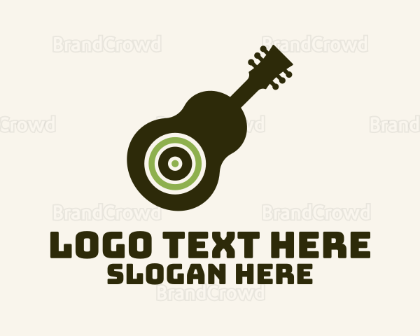 Guitar Subwoofer Music Logo