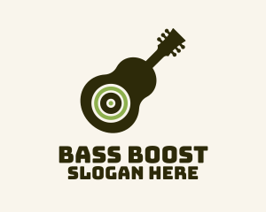 Subwoofer - Guitar Subwoofer Music logo design