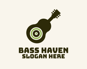 Bass - Guitar Subwoofer Music logo design