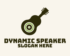 Speaker - Guitar Subwoofer Music logo design