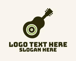 Guitar Subwoofer Music Logo