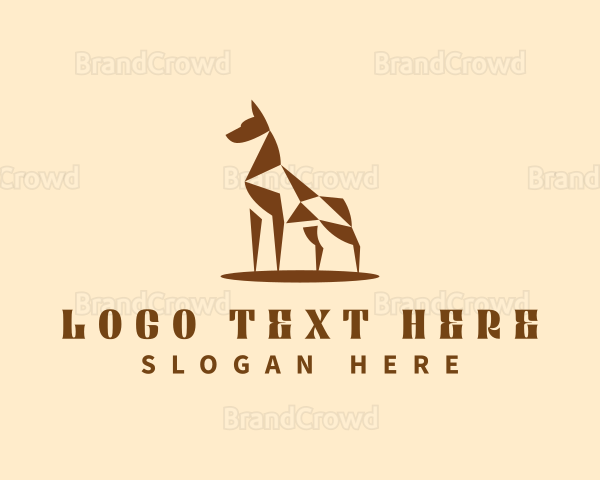 Animal Dobermann Dog Logo