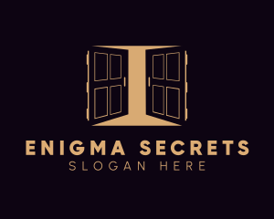 Gold Double Doors logo design