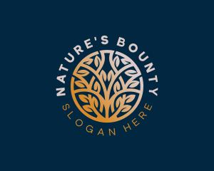 Nature Wellness Tree logo design