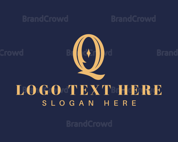Elegant Vintage Rustic Letter Q Logo