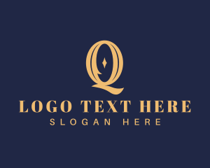 Elegant Vintage Rustic Letter Q Logo