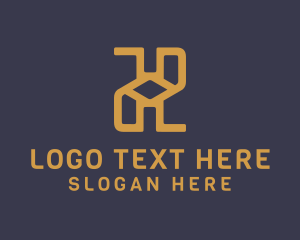 Finance - Elegant Modern Letter H logo design