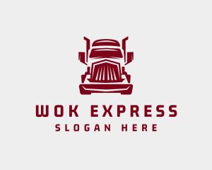 Red Express Trucking logo design