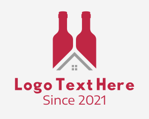 Alcoholic Beverage - Wine House Cellar logo design