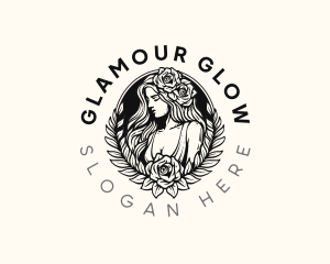 Glamour - Flower Beauty Woman logo design