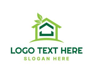 Nature - Sustainable Home Construction logo design