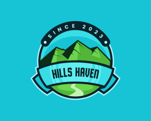 Outdoor Mountain Valley logo design