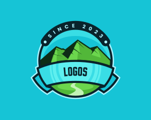 Vacation - Outdoor Mountain Valley logo design