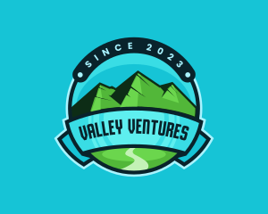 Outdoor Mountain Valley logo design