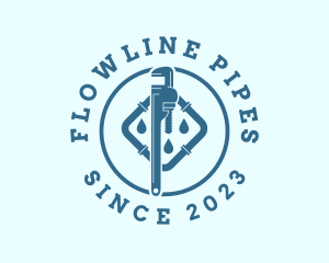 Blue Pipe Plumbing logo design