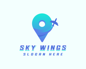 Travel Tour Airplane logo design