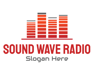 Radio Station - Audio Record Wave logo design