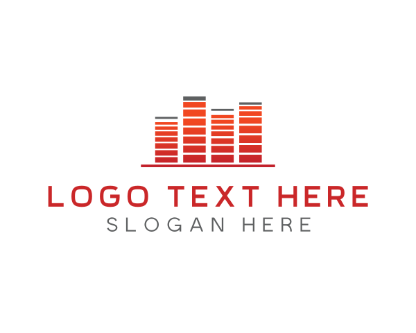 Recording Studio - Audio Record Wave logo design