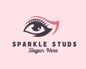 Eyelash Beauty Sparkle logo design