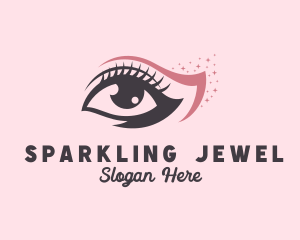 Eyelash Beauty Sparkle logo design