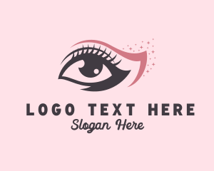 Microblading - Eyelash Beauty Sparkle logo design