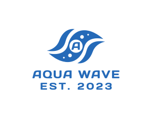 Aqua - Aqua Marine Bubbles logo design