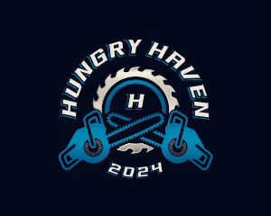 Industrial Chainsaw Cutter logo design