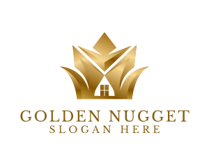 Classy Golden House logo design