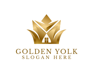 Classy Golden House logo design