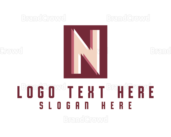 Fashion Apparel Letter N Logo